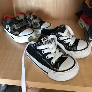 Converse black and camp new